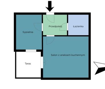 Mieszkanie na wynajem Łódź Śródmieście 47.32 m² - Zdjęcie 3