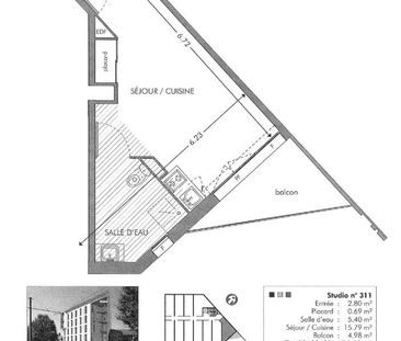 Location Appartement 1 pièce 24m² CENON 33150 - Photo 3