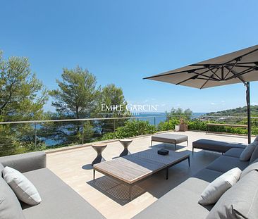 Villa à la location - Les Parcs de Saint-Tropez - à pied de la plage, vue mer - Photo 1