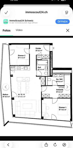 3.5 Zimmer, 104 m² - Foto 1