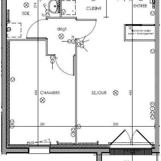 Location appartement t2 45 m² à Nantes (44300) Pont du Cens - Petit Port-Petit port - Faculté - Photo 2