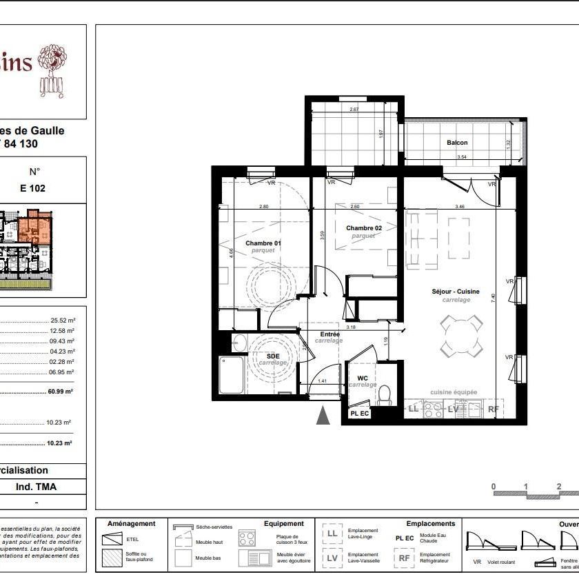 Location Appartement 3 pièces 61m² LE PONTET 84130 - Photo 2