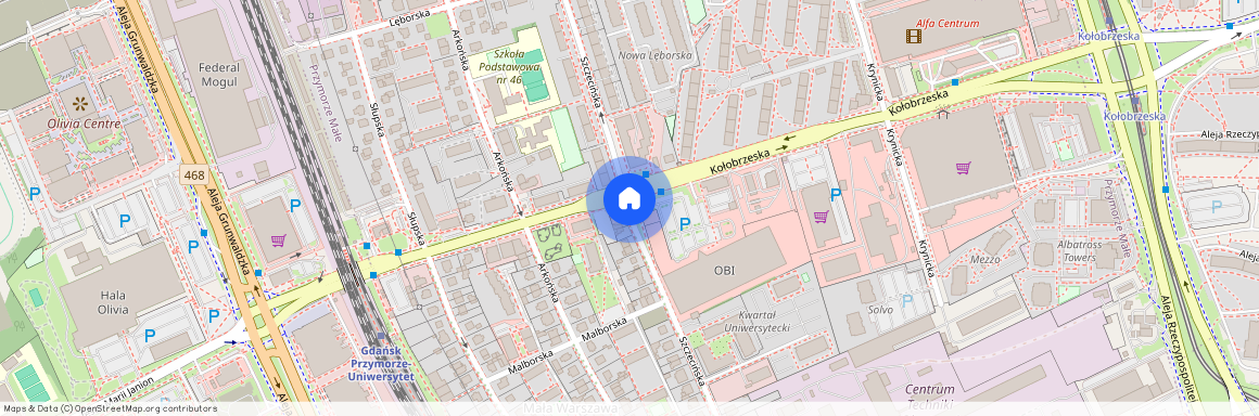 ul. Szczecińska, Przymorze Małe, Gdańsk, pomorskie