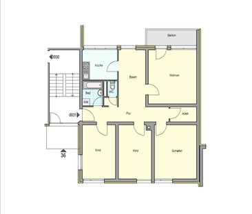 Perfekte Familienwohnung mit 4 Zimmern in grüner Lage! - Photo 4