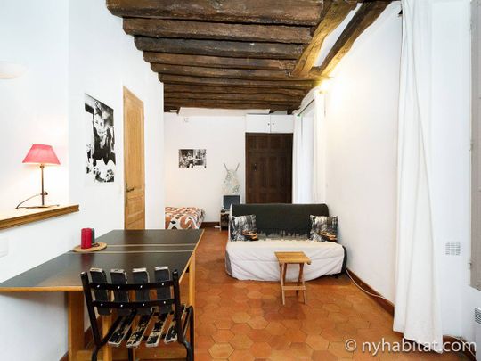 Logement à Paris, Location meublée - Studio T1 - Île Saint-Louis, Le Marais - Notre Dame - Hôtel de Ville (PA-157) - Photo 1