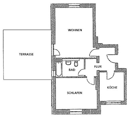 2-Zimmerwohnung mit großer Dachterrasse und Stellplatz - Foto 3