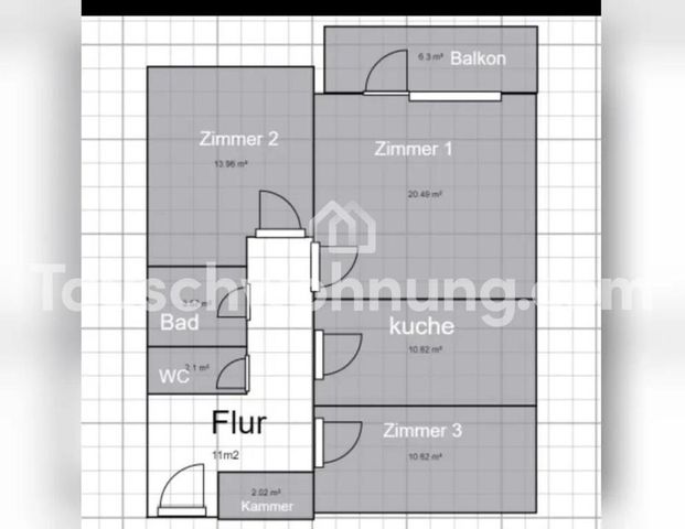 TAUSCHWOHNUNG Landeseigene helle 3 Z.Whg Charlottenburg im Günen - Photo 1