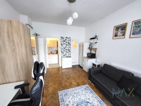 Bazczynszowa umeblowana kawalerka z ogrzewaniem miejskim (blisko AGH, politechnika) - Zdjęcie 2