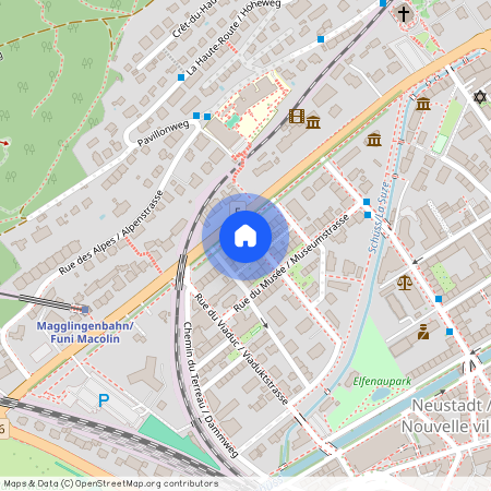 2502, Biel/Bienne, Rue De L'elfenau / Elfenaustrasse, 2