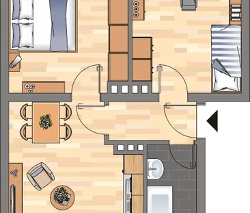 2-Zimmer-Wohnung in Wilhelmshaven bezugsfertig im März - Foto 5