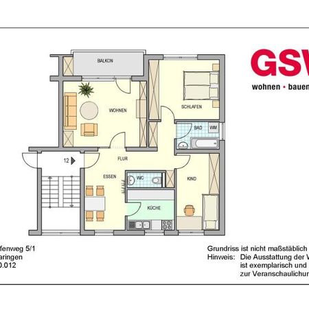 3,5 Zimmerwohnung mit Balkon, Tageslichtbad & Gäste-WC inklusive - Photo 4