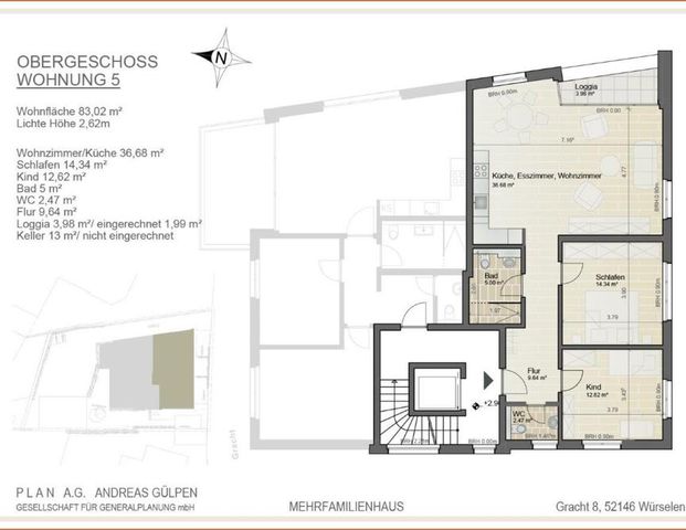 Neubau: Schöne 3 Zimmer Wohnung mit Balkon und Garage - Photo 1