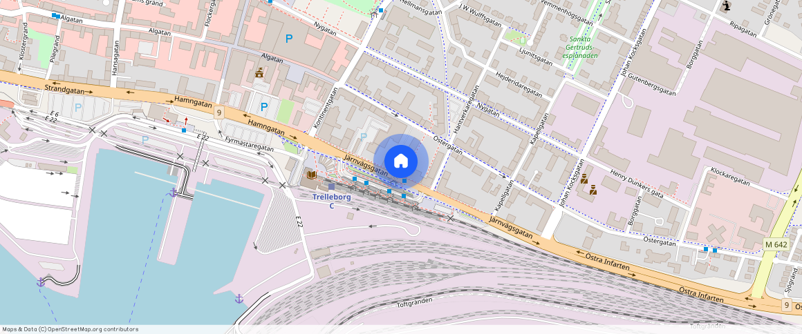 Trelleborg, Skåne, Järnvägsgatan 13 B