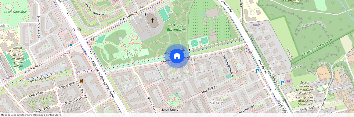 ul. Kazimierza Jeżewskiego, Kabaty, Ursynów, Warszawa, mazowieckie