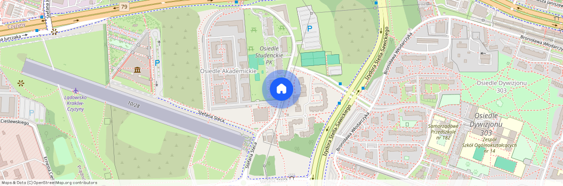 ul. Stanisława Skarżyńskiego, Czyżyny, Czyżyny, Kraków, małopolskie