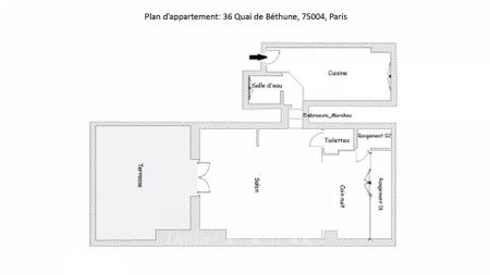 Location studio, Paris 4ème (75004), 1 pièce, 23 m², ref 86068044 - Photo 4