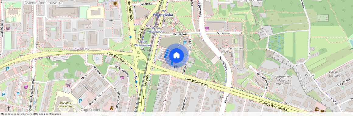 Warszawa, Mokotów, Aleja, Wilanowska