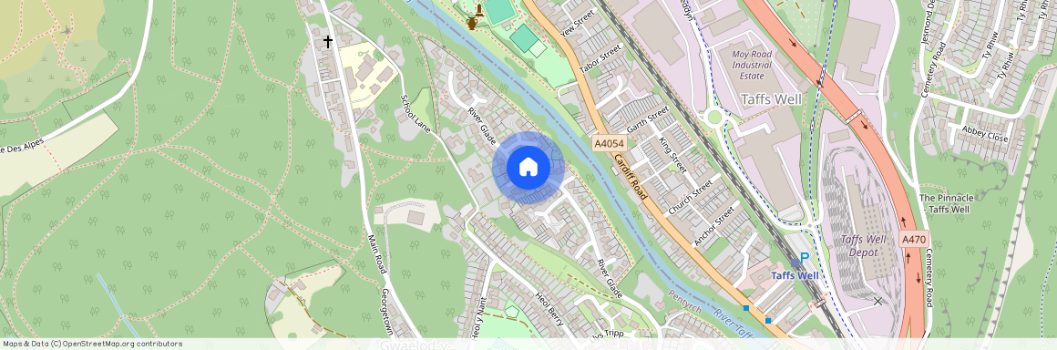 River Glade, Gwaelod-y-garth