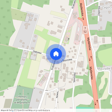 Dębowa, Krakowski, Mogilany