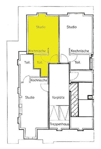 1 Zimmer, 20 m², 4. Stock - Foto 4