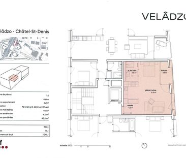 Spacieux logement de 1,5 pièce de 40 m2 - Foto 6