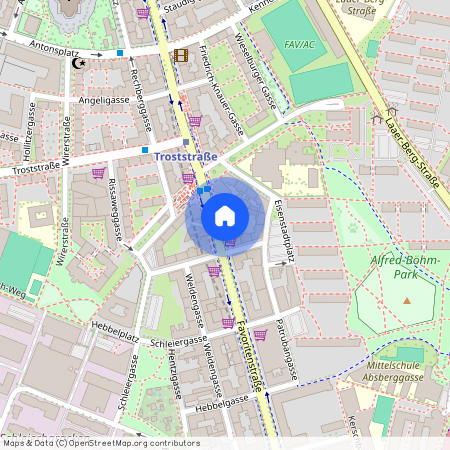 1100 Wien, Favoritenstraße 169 Top 4+5+6