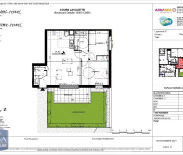 Appartement à louer 3 pièces 64.17m² - Photo 1