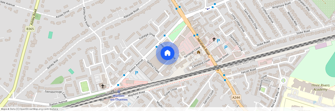 at Walton Court, Flat 23, King Court, 4, Leaping Birds Rise KT12