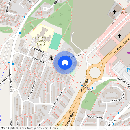 St Mungo's Road, Town Centre, Cumbernauld, North Lanarkshire