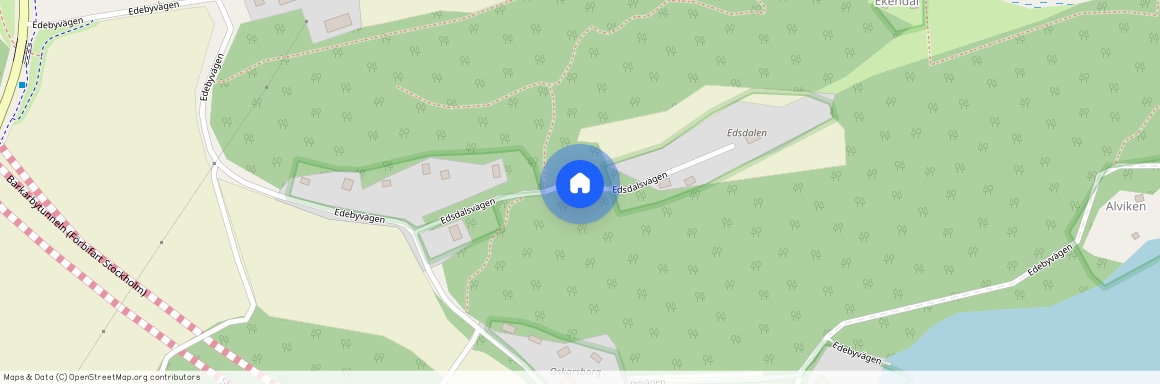 Edsdalsvägen, Drottningholm