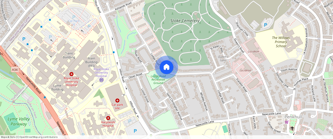 Lodge Road, Penkhull, stoke-on-Trent, Staffs, ST4 6RH