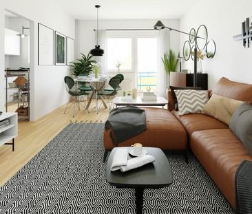 2-Raum-Wohnung mit Aufzug, Dusche und Balkon am Bieblacher Hang - Foto 1