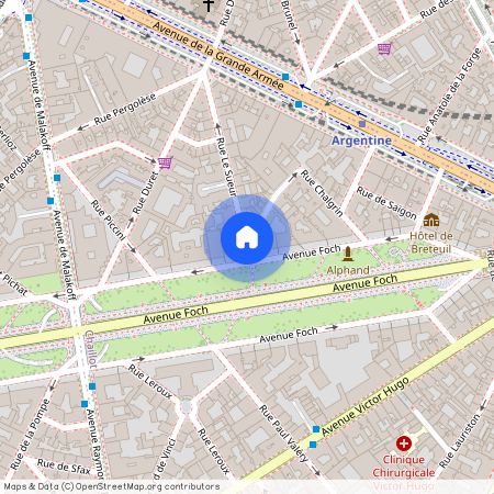 Rue Chalgrin et Rue Le Sueur 75116 Paris (16e arrondissement)