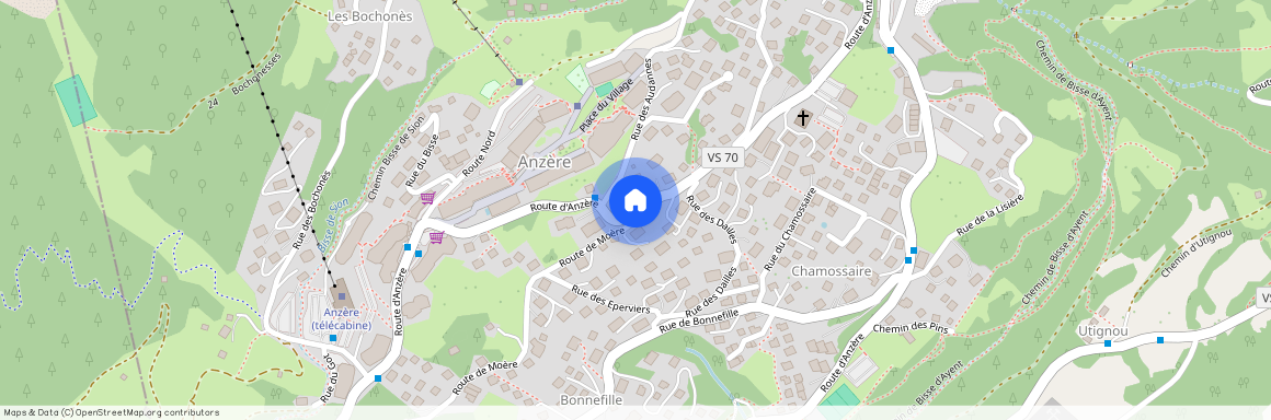 Route d'Anzère, 1972 Anzère