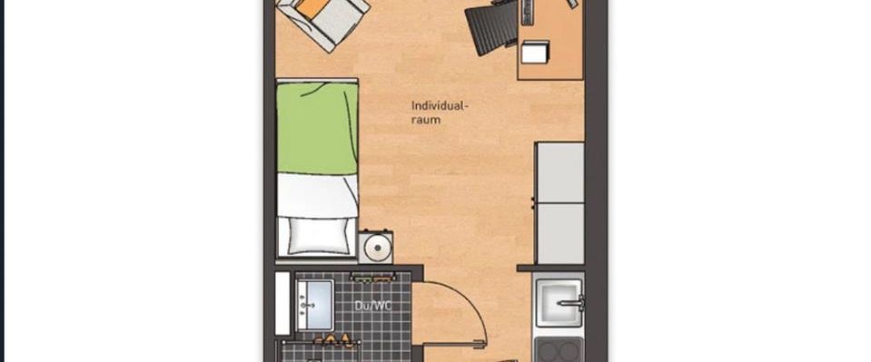 Zwischenmiete für Einzimmerwohnung - Foto 1