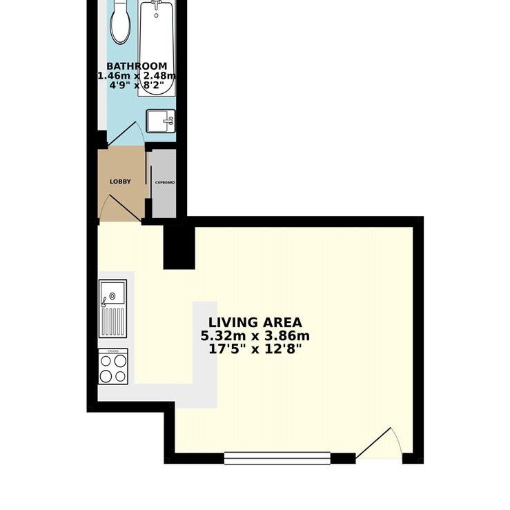 Studio to rent - Photo 1