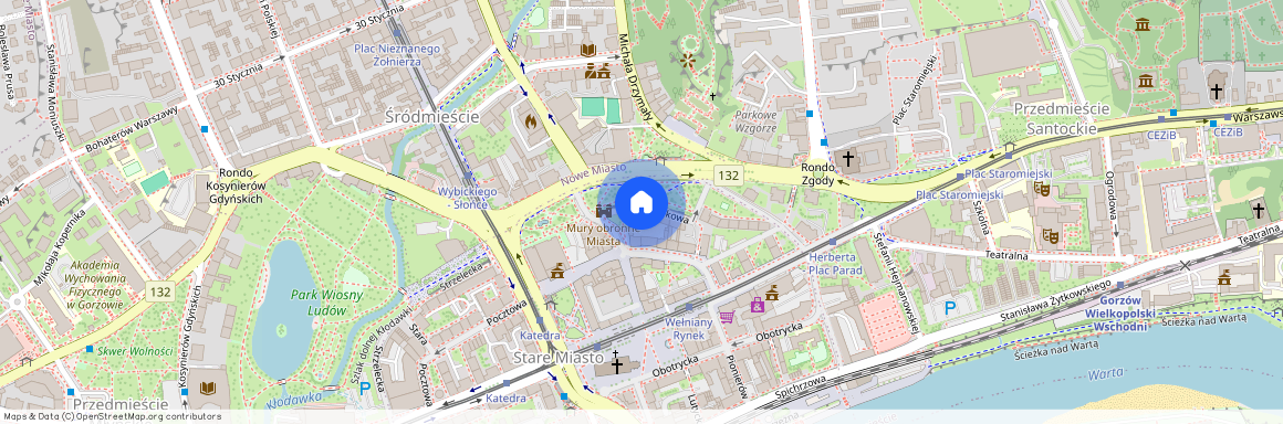 Gorzów Wielkopolski, Centrum, Zabytkowa