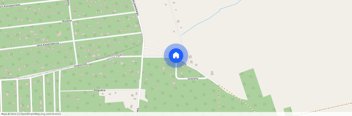 ul. Skośna, Kania Góra, Zgierz, zgierski, łódzkie, Dębniak