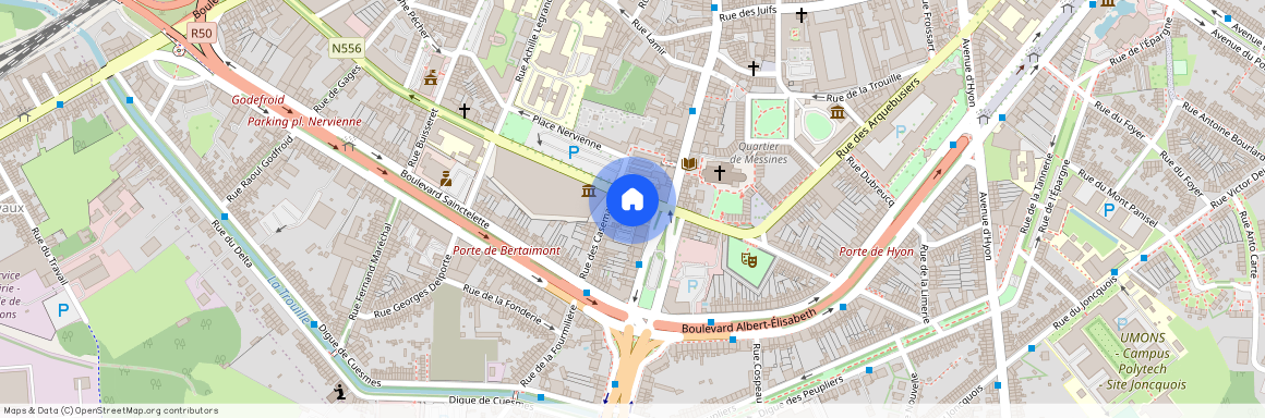 Rue des Canonniers, 30F, 1-3, 7000, Mons