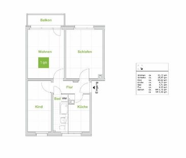 Ihre Zukunft - Gemütliche 3-Raumwohnung mit Balkon! - Foto 1