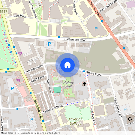 Burkhardt House, Oxford Place, Victoria Park, M14 5RR, Administration Office at Hulme Hall, Manchester