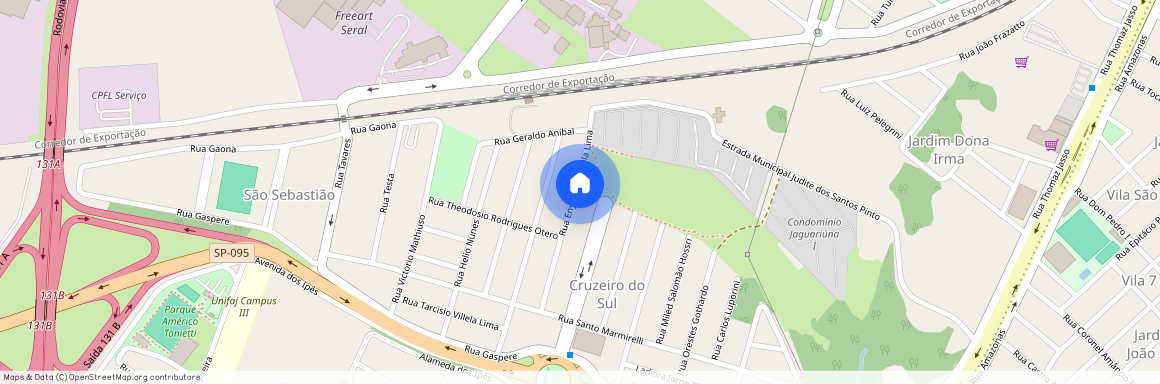 Rua Eny Ponce Villela Lima, 310, Jardim Cruzeiro do Sul, Jaguariúna, São Paulo, 13917112