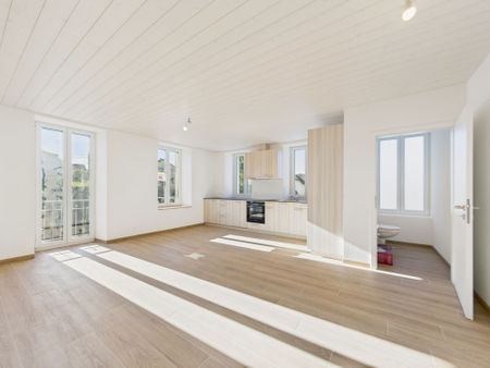 Appartement lumineux et entièrement rénové avec cheminée de 4.5 pièces à Châtillens (Oron) charme, confort et modernité au cSur de la campagne vaudoise - Photo 4