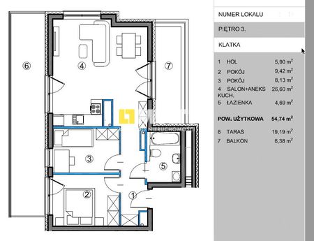 Komfortowe 3pok 55m2, taras 19m2, garaż, winda - Photo 2