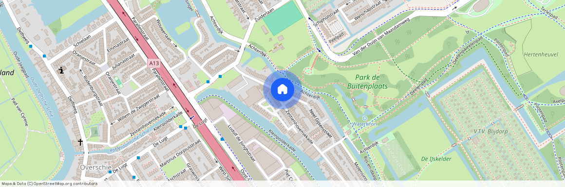 Overschie, 3043 KM, Zestienhovensekade, Rotterdam