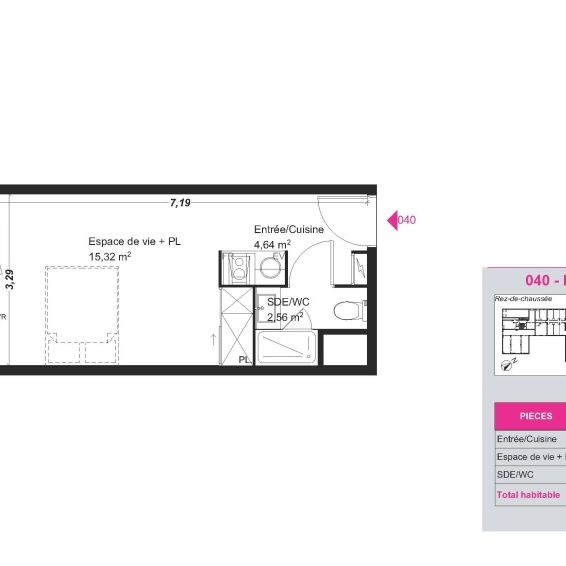 Location Appartement 1 pièce 22m² FRANQUEVILLE ST PIERRE 76520 - Photo 2