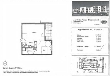 Location Appartement 2 pièces 48m² MERIGNAC 33700 - Photo 4