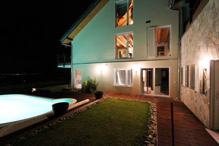 Villa avec piscine chauffée, vue panoramique sur le lac Léman et les Alpes - Foto 5