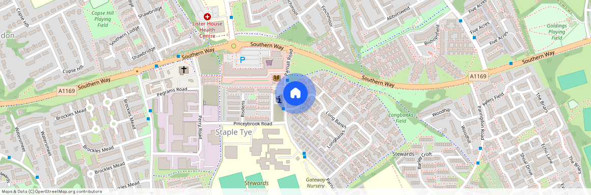 Long Banks, Harlow, CM18