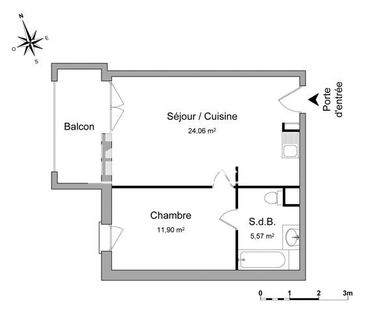 Location Appartement 2 pièces 41m² ST MAUR DES FOSSES 94100 - Photo 4